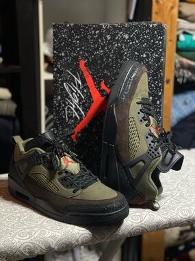 Nike Air Jordan Spizike Low Beef and Broccoli Brown / Green / Black Size 12 Mens